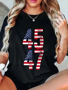 100% Cotton 45th And 47th US President Men Women T-Shirt