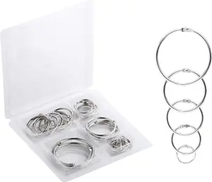 - Binder Rings, Loose Leaf Binder Ring, 36 count, Assorted Sizes