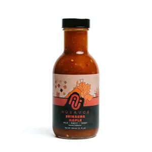 NüSauce Sriracha Maple- Sauce Sweet Spicy with Canadian Maple Syrup & Sriracha Hot Chili Pepper