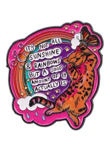 Cat Quote Enamel Pin, Cartoon Collar Pin, Unisex Personalized Accessory, Fashion Accessory, Perfect Gift Idea, Suitable for Clothing and Bags