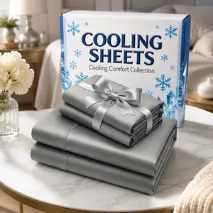Deep Pocket Bamboo Fiber Sheet Set - Breathable & Cooling Luxury Bed Linens - Soft, Wrinkle-Free & Hypoallergenic for Kids & Adults