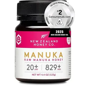 New Zealand Honey Co. Raw Manuka Honey UMF 20+ / MGO 829+ | UMF Certified | 4.4oz | Medical Grade Raw Honey