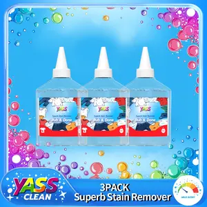 Yass Clean Stain Treater - 8.6oz 3 Pack Stain Remover - Newborn & Baby Essentials - No Dry Cleaning Food, Grease, Coffee Off Laundry, Underwear, Fabric