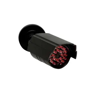 SABRE Fake Security Camera with Night Sensor IP44 Rated Weather Resistant Dummy Camera for Indoor or Outdoor Use with Infrared LED Lights