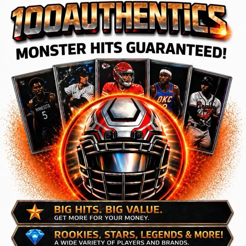 100Authentics Monster Hit PYD Break | NFL Graded or Encased Card