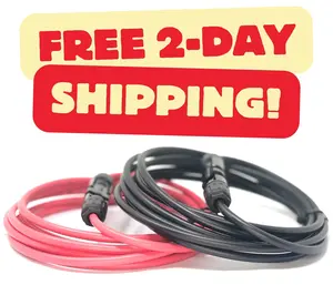 Windy Nation 8 Gauge AWG Solar Panel Extension Cable with WNI PV Connectors for Outdoor Use UL Listed Moisture UV Corrosion Resistant Photovoltaic Module Interconnection