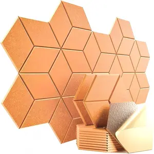 12-Piece Self-Adhesive Removable Wall Soundproof Foam Panels, High-Density Acoustic Insulation, Ideal for Home Theater and Studio, Flame Retardant Design