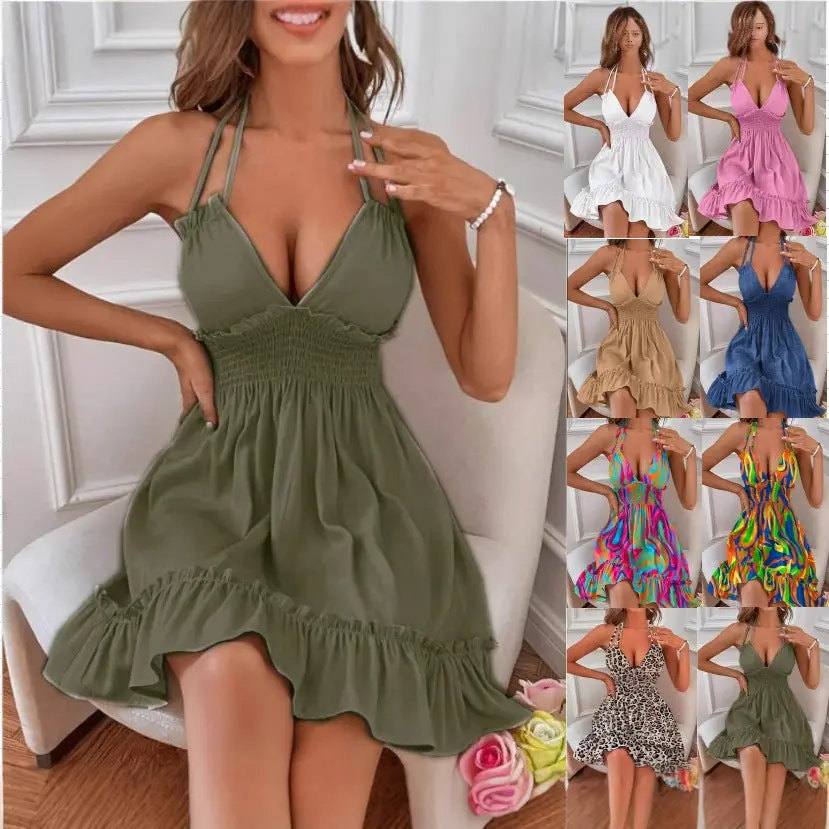 Rope Strap Pleated Dress Rope Strap Pleated Dress