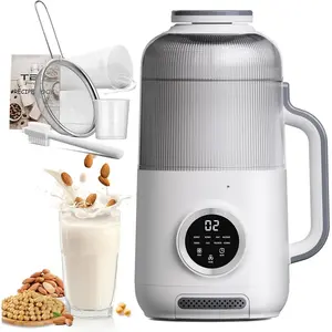 40oz Nut Milk Maker Machine, 10 in 1 Automatic Soy Milk Maker for Homemade Almond, Oat, Soy, -Based Soybean Machine with Delay Start, Keep Warm, Boil Wa, Self Cleaning, Quiet Blender, White