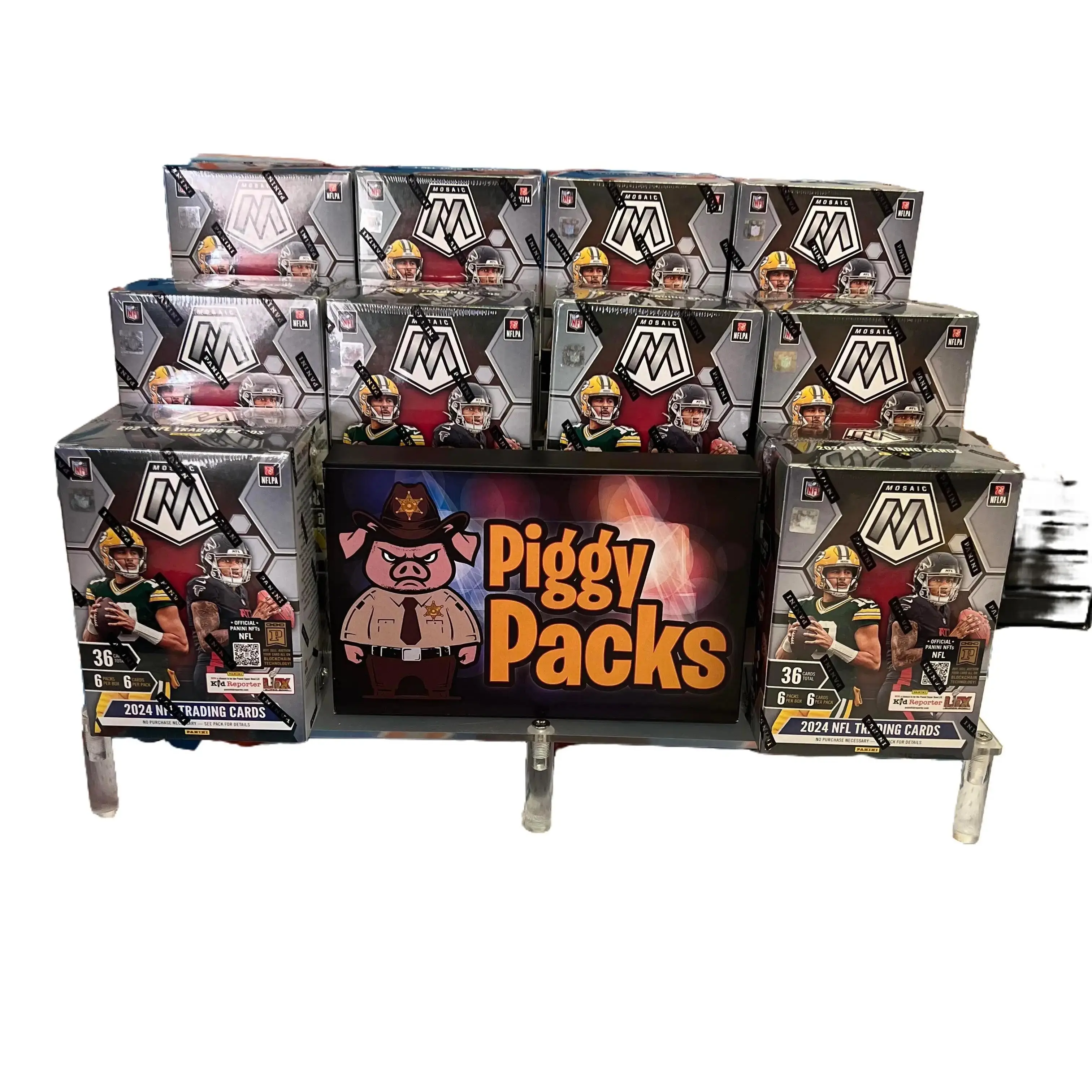 NFL PANINI 2024 MOSIAC 10 Blasters Break Box with a PIGGYPACK