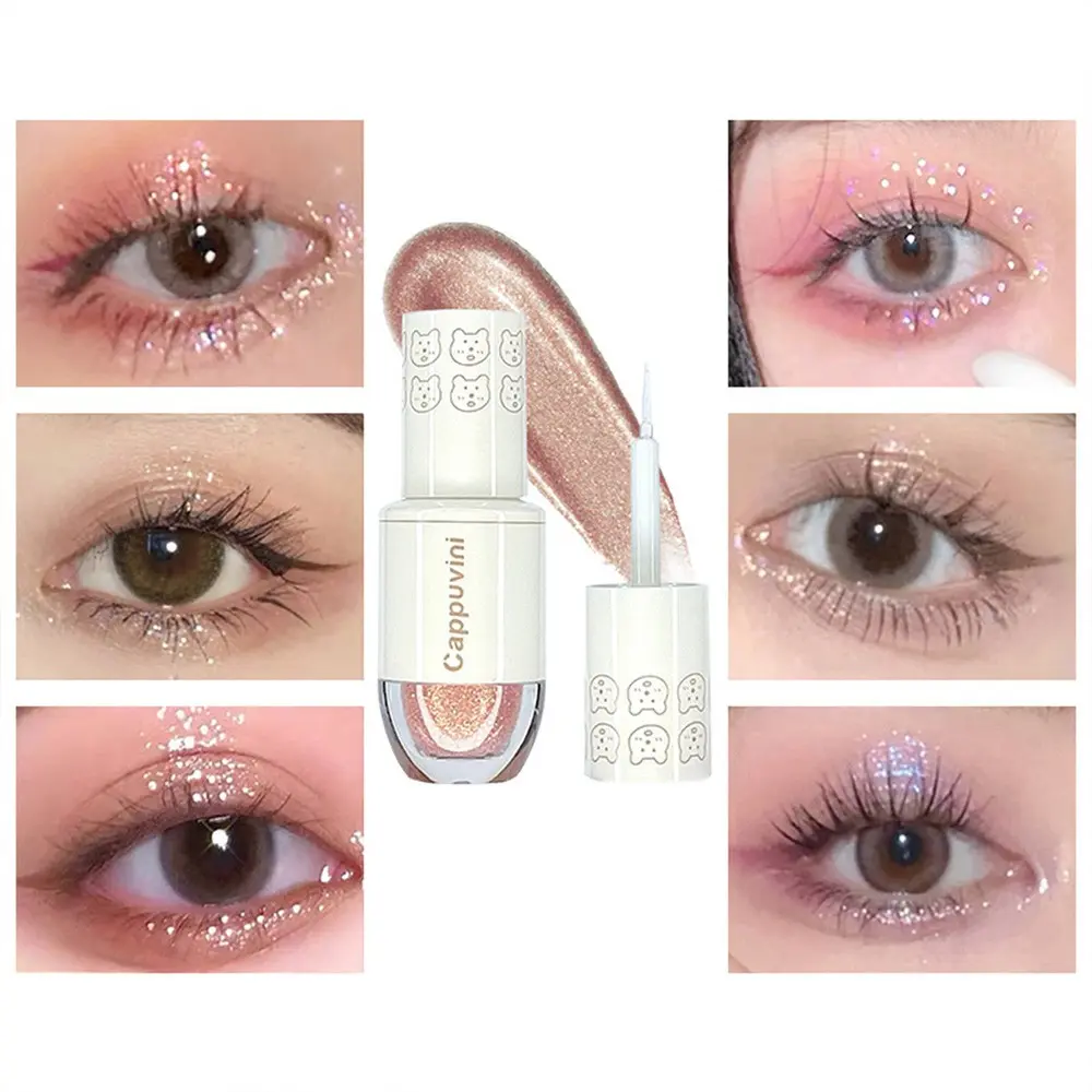 Shimmering Liquid Eyeshadow, Glittery Eye Makeup Effect, Non-Caking, Multiple Sparkle Sizes, Essential Cosmetics, Y2K Style for Birthdays, Vacations, Glam Pack Glitter, Blendable Glitter, Shimmery Eyeshadow, Liquid Eye Shadows