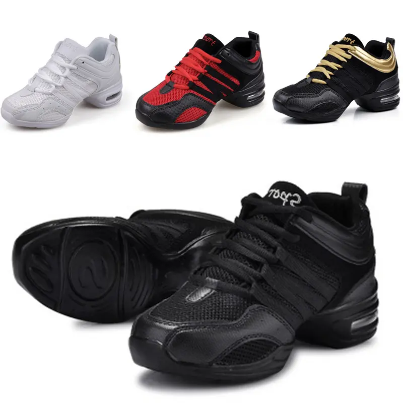 Brand GGOR Women's Height-Increasing Dance Sneakers with Lift - Breathable Mesh Square Dance Shoes, Soft Sole & PVC - Slip- Outsole for Line Dancing, - Wear - Comfortable Height Boosting Dance Footwear