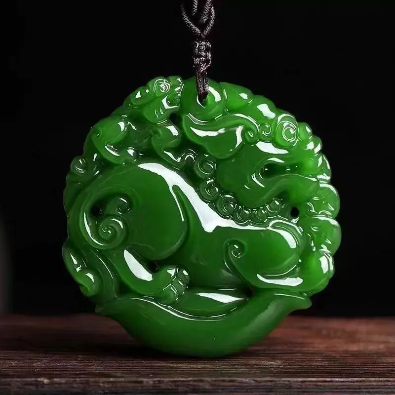 Green Mother and Child Pixiu