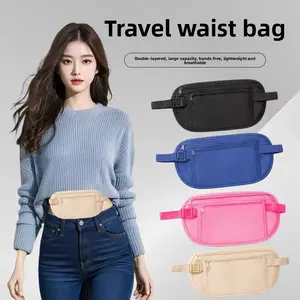 European travel close-fitting anti-theft bag sports invisible fanny pack ultra-light invisible fitness belt bag running mobile phone bag