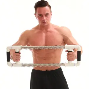 Push-pull rod - home chest expander exercise equipment for training the chest, arms, shoulders, abdominal muscles, and back - portable upper body trainer, suitable for home, travel, or outdoor use