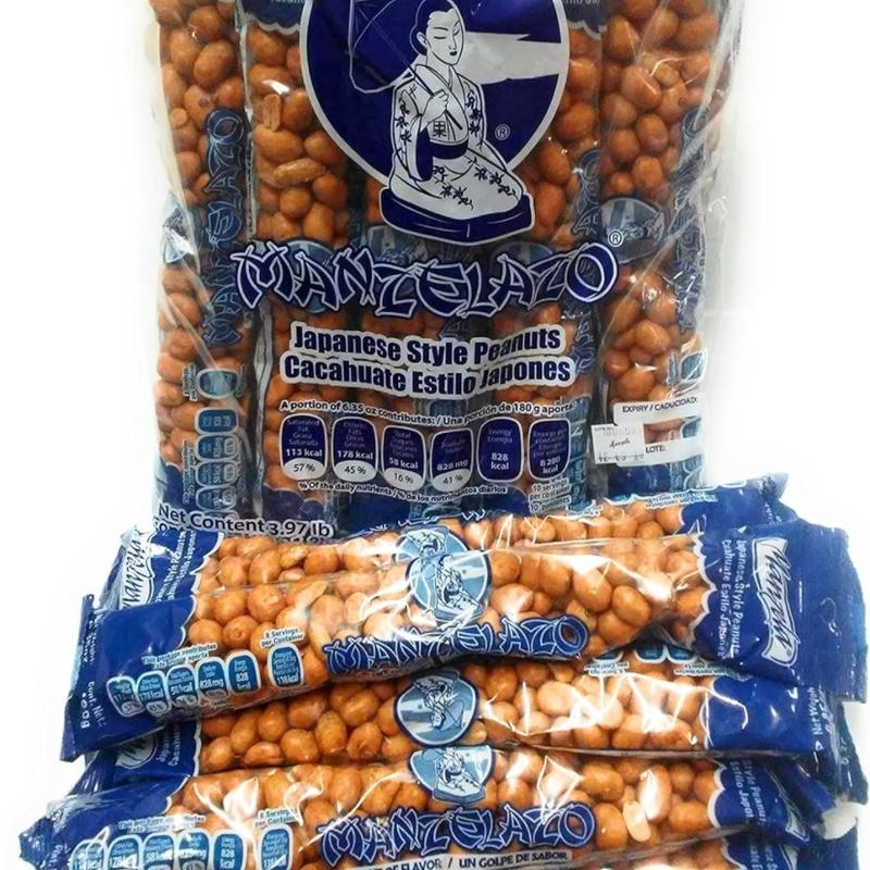 Manzela Japanese Style Peanuts 10 count 6.35oz. each / Cacahuates Estilo Japonés 10pz de 180grs