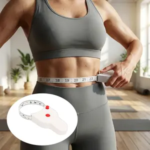 2026 Upgraded 150cm/60Inch 2-Sided Retractable Body Measuring Tape for Spring and Summer, Automatic Wairst Measure Tape with Lock Pin & Push Button for Body Circumference, Weight Loss, Fabric