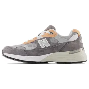 Todd Snyder x New Balance NB 992 Retro Casual Low-Top Running Shoes for Men in Gray, Made in USA with Fabric and Leather