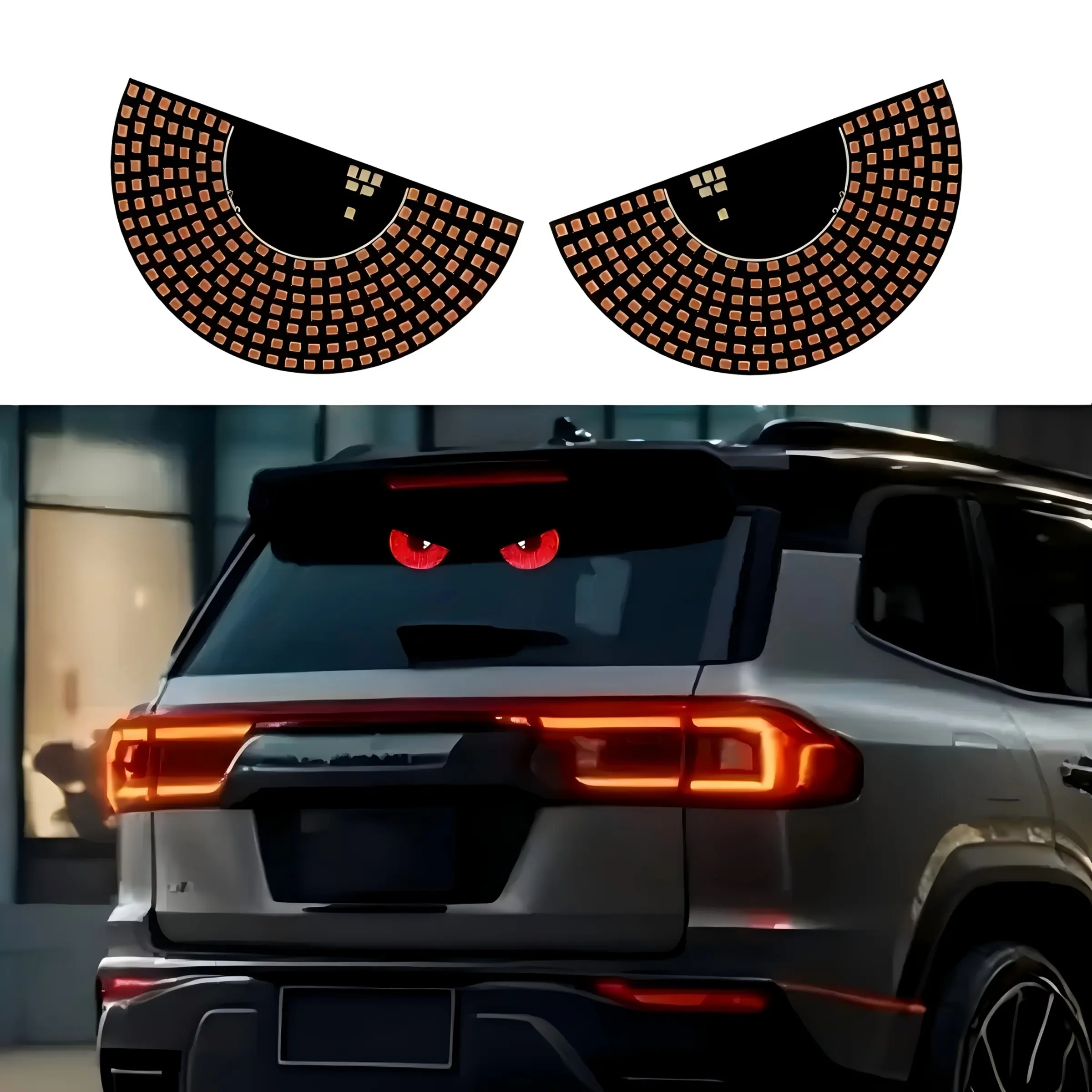 Car Rear Window Atmosphere Light LED Strip Display Windshield Decoration Lamp USB Plug Lighting, Car Interior Accessories, LED Backlights, Led Car Ambient Light, Car Light Embellishments