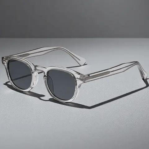 Caterside Retro Small Frame Sunglasses, Unisex Fashion PC+cp Temple, Round Frame, All Seasons, Travel Accessory, Street Style, UV Protection