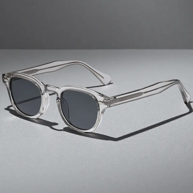 Caterside Retro Small Frame Sunglasses, Unisex Fashion PC+cp Temple, Round Frame, All Seasons, Travel Accessory, Street Style, UV Protection