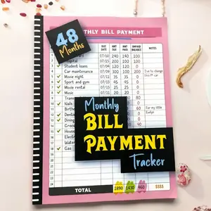 Gift for yoursellf Bill Payment Tracker - Paperback 960 Records for 4 Years, Bank Account Tracking, Debt Payoff Planning & Expense Tracking - Durable Bound Notebook for Monthly Financial Overview & Budgeting daily planner