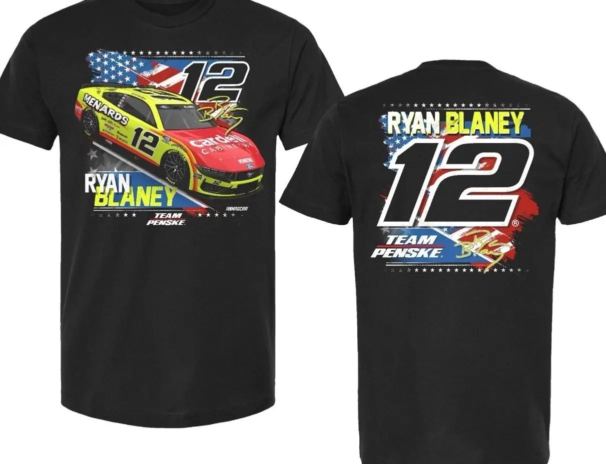 Ryan Blaney NASCAR T-Shirt, Ryan Blaney #12 Racing Tee, Team Penske Ryan Blaney Shirt, Ultra Soft Premium Quality, Gift For Men