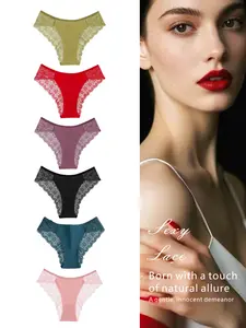 12 pieces set of Halloween themed wavy edge women's panties with pumpkin skull all-over print triangle underwear, slim fit, comfortable, non-sexy women's underwear, suitable for festivals and daily wear in spring, summer, autumn, and winter.