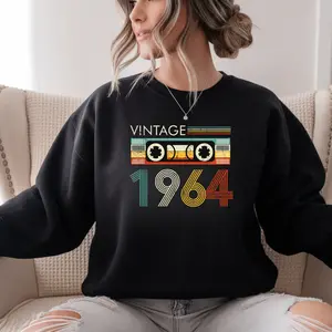 Vintage Cassette Tape 1964 Sweatshirt (Customize Years from 1958-2004)