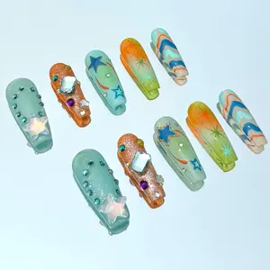 RosePop | TXT-Inspired Press-On Nails (Basic Coffin)