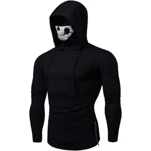Men's Hooded Sweatshirt Pullover Long Sleeve with Skull Design Winter Warm Windproof Hoodie for Outdoor Activities High Waist Active Skirt Shorts Hawaiian Tiki Shirt Waisted Pleated Tennis Yoga Pants Pockets Retro Velvet Lined Wide Leg