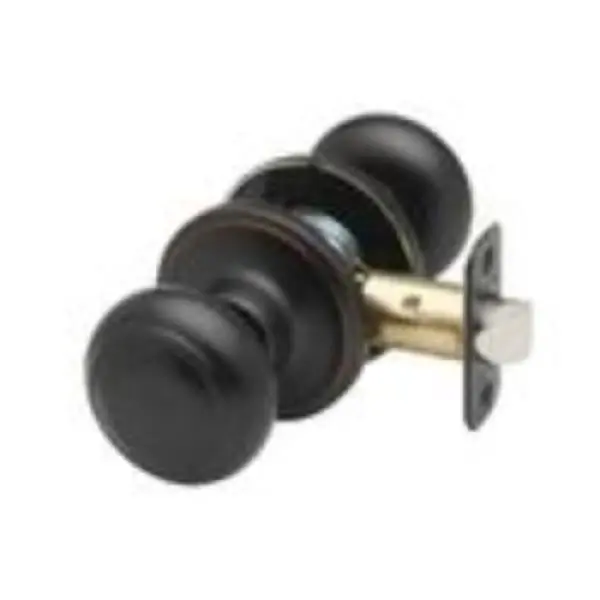 Copper Creek Hardware CK2030SS Colonial Privacy Doorknob, Satin Stain Metal Finish, Reliable for Interior Passage, with Lock Latches & Bolts