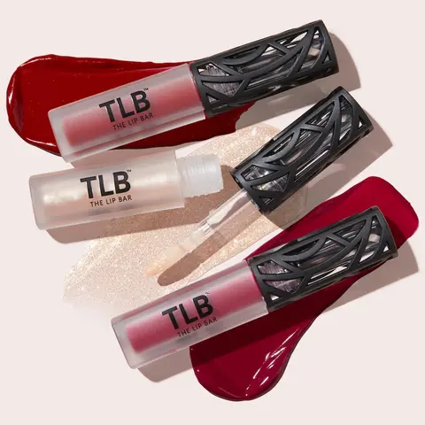 Perfect Pout Mini Lip Trio Gift Set (3 Products) - Nonstop Liquid Matte Lipstick & Non-Sticky Lip Gloss - Travel Size - Gift Box