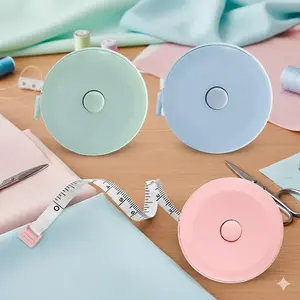 Ergonomic Retractable Tape Measure for Body & Fitness, 150cm/60inch High Precision Durable Sewing Tailor Measuring Tool, Portable Waist Hip Size Measurement, Soft Tape Measure