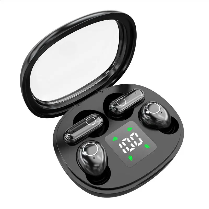 Wireless Headphones In-ear Design Noise Cancelling True Wireless Earbuds with Digital Display Bluetooth 5.4 Gaming Headset for Running Exercising Lightweight Fitness Earphones summerwins