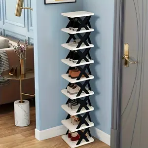 Transparent Shoe Rack Organizer, Modern Home Decor Storage Shelf, Durable Wall-Mounted Holder, Sleek Design for Living Spaces