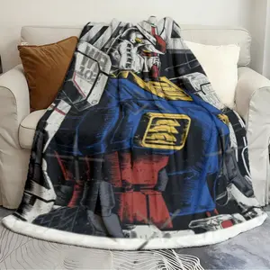 Throw blankets Gundam Rx 78 Durable and Spacious Quilts Soft and cozy blanket sofa bed essential car blanket birthday gift