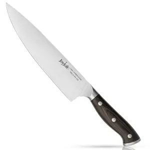 JoyJolt 8-in Chef Knife High Carbon Steel Kitchen Knife JoyJolt 8-in Chef Knife High Carbon Steel Kitchen Knife