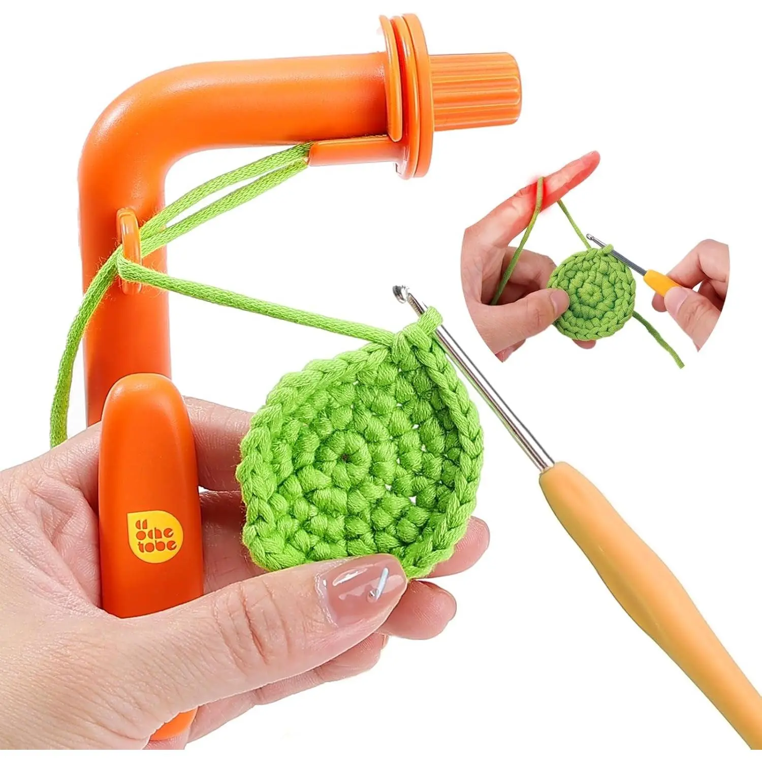 Yarn tension helper for knitting and crochet