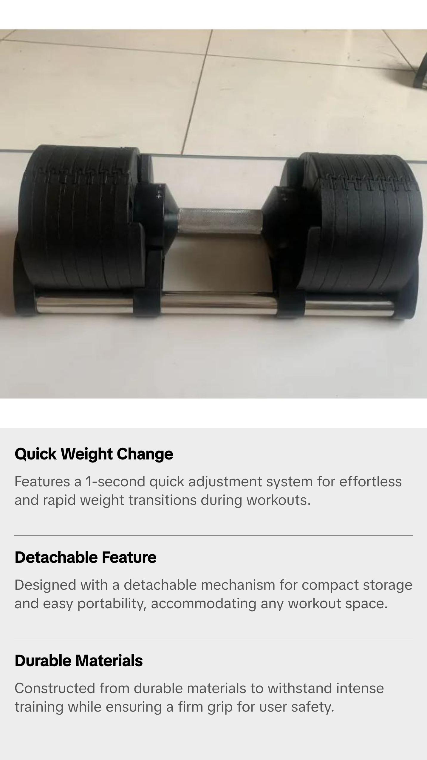Quick Flex Adjustable Dumbbell