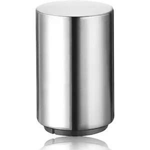 Premium Automatic Beer Bottle Opener (Stainless Steel), No Damage to Caps, Portable Push Down and  Off Magnetic Cap Catcher, QUICK Fun Bartender Openning Tool for Corkscrew Lid Home Bars Kitchen