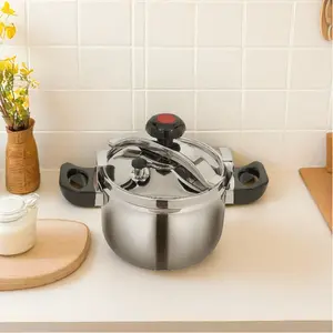 CNCEST Heavy-Duty 7.4 Qt Stainless Steel Pressure Cooker 60Kpa High-Pressure Cooking Pot for Gas/Induction Stoves Professional Kitchen Equipment Cookware