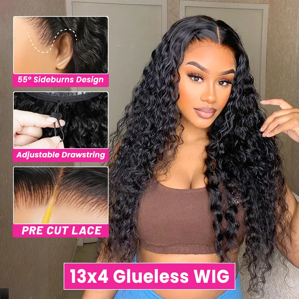 13x4 Glueless Deep Wave