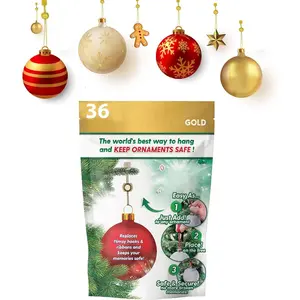 Hooks for Hanging Christmas Decorations - No-Slip Hanging Hooks for Xmas - Heavy Duty Christmas Tree s Hanger Hooks for Large 36