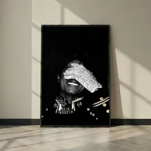 Unframe Michael Jackson Iconic Pop Legend Glove Portrait Print