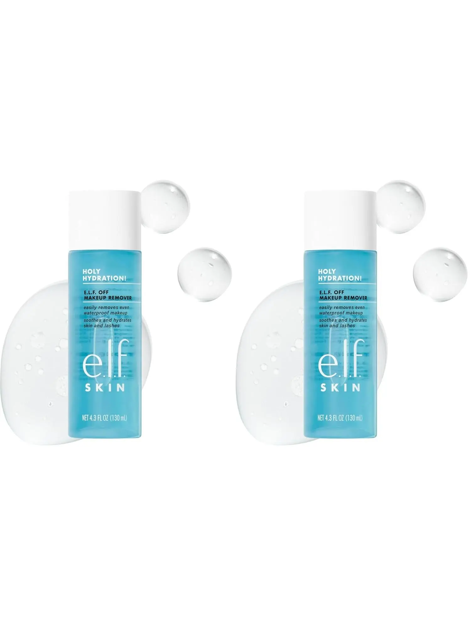 e.l.f. SKIN Holy Hydration Off Makeup Remover, Liquid Makeup Remover For Eye, Lip & Face Makeup, Gentle Formula, Vegan & Cruelty-free