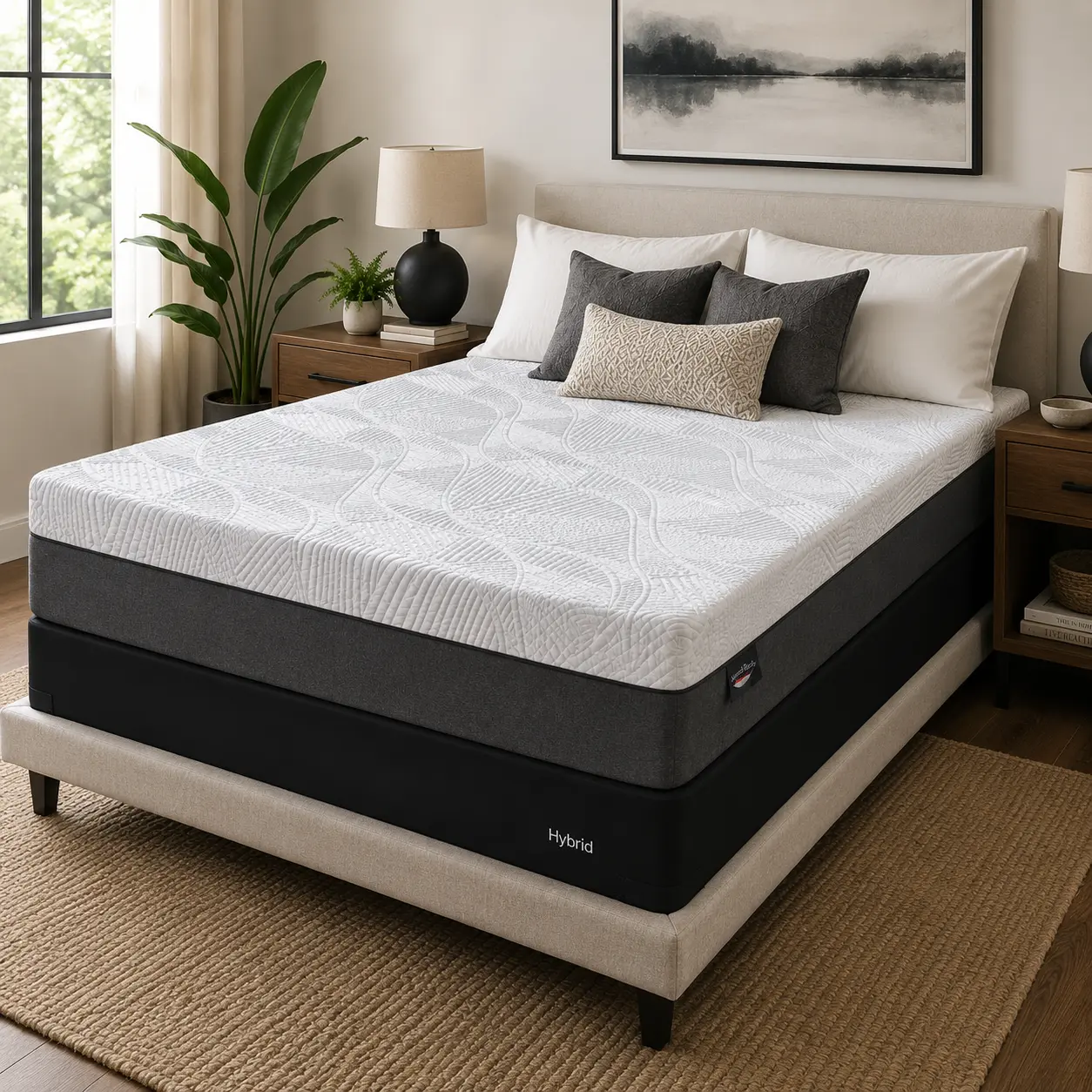 Luxury Hybrid Mattress – 3-Way Cooling & Zoned Support – King