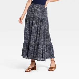 Women's Printed Maxi Full Skirt - Universal Thread