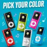 Mini Portable Music Player - Unisex Pink 1.8-in LCD MP3 Player, Aluminum Alloy Body, TF/SD Card Support (Card Not Included), APE Format, Lossless Offline Audio, Included Earphones & Batteries, for Walking, Studying