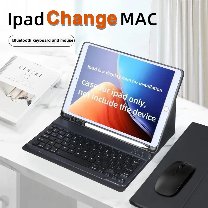 Wireless Bluetooth Keyboard Case with Pen Slot, Compact Portable Soft Shell Smart Tablet Protector for iPad 2025 New Pro 11, Air 13, 10th Gen - Bluetooth Connectivity, Protection Accessories